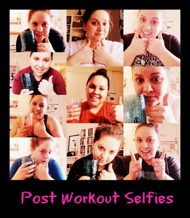 post workout selfies